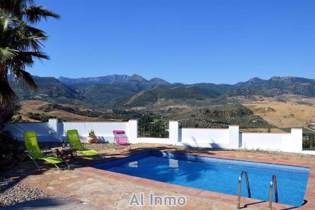 Las Palmeras - Ein Stueck Vom Paradies - Behagliches Haus Mit Pool Algodonales Ngoại thất bức ảnh
