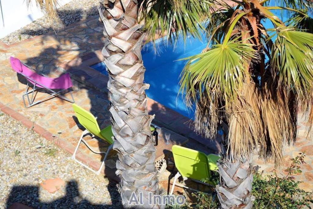 Las Palmeras - Ein Stueck Vom Paradies - Behagliches Haus Mit Pool Algodonales Ngoại thất bức ảnh